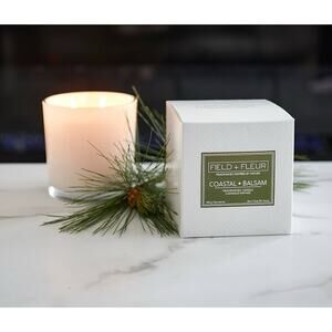 Field + Fleur Coastal Balsam Candle 12oz 50+ Hour Burn Time Sold Out Scent!